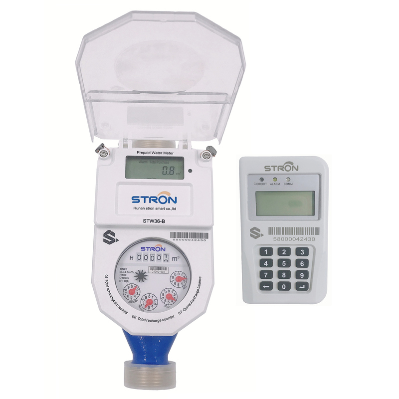 STS Prepaid Water Meter with 1.2 Flow Rate 1.5-2.5 Measurement Range and ISO 4064 ClassB Standard