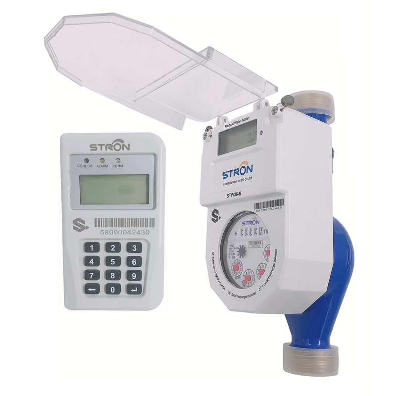 STS Prepaid Water Meter with 1.2 Flow Rate 1.5-2.5 Measurement Range and ISO 4064 ClassB Standard
