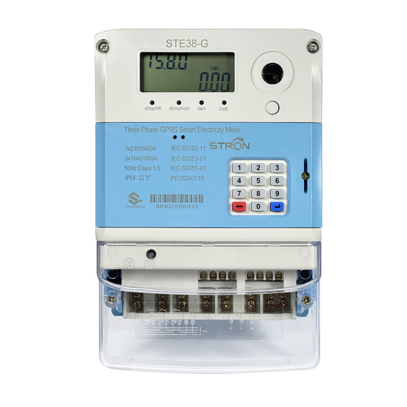 Keypad Input Way Smart Prepaid Electricity Meter Single Phase Integrated Stronpay Vending Software Providing Energy Data