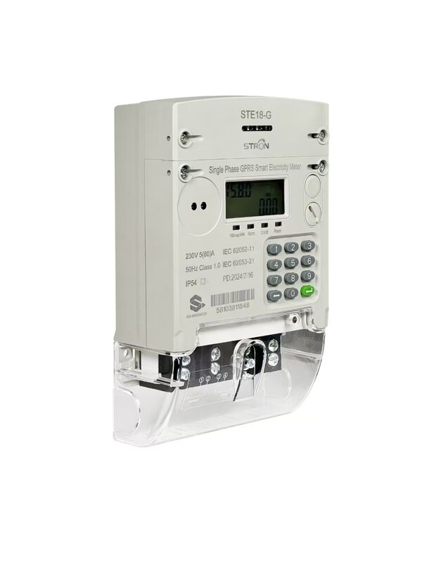 Smart Prepaid Electricity Meter STE18G with IP54 Protection Multi Tariff Anti Tamper and Power Limit Features for Energy Management