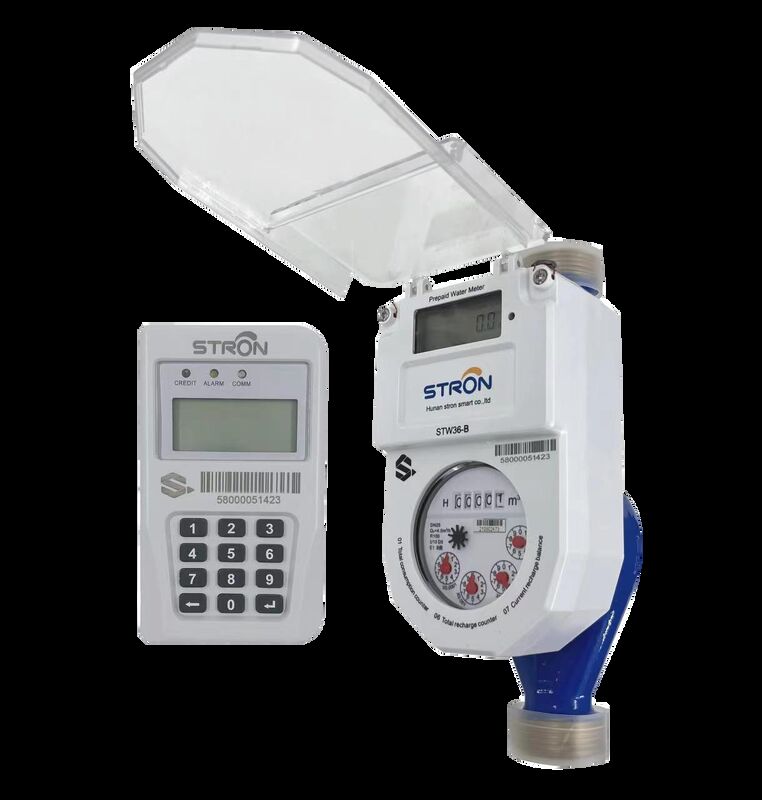 এসটিএস সার্টিফাইড প্রিপেইড ওয়াটার মিটার STW36-A R100 ক্লাস বি মাল্টি-জেট প্রিপেইড ওয়াটার মিটার, লোরা কমিউনিকেশন সিআইইউ সহ | ৪-৬ বছরের ব্যাটারি, টেম্পার-প্রুফ এবং স্ট্রংপে সিস্টেম সমর্থন করে