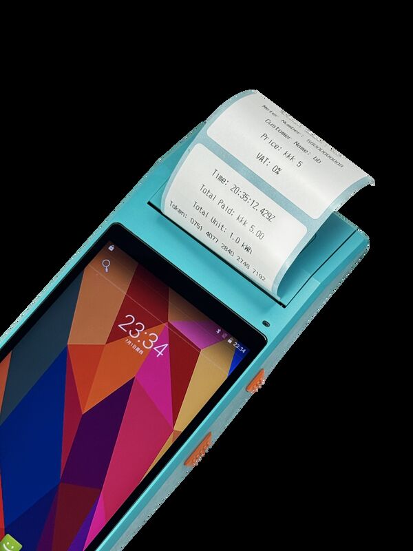 মোবাইল ভেন্ডিং ইউনিট দ্বারা দরজা থেকে দরজা রিচার্জ হ্যান্ডহেল্ড টার্মিনাল রিচার্জ অ্যান্ড্রয়েড 9.0 হ্যান্ডহেল্ড পেমেন্ট টার্মিনাল - দ্রুত রিচার্জ অপারেশনগুলির জন্য ব্যবহারকারী-বান্ধব ইন্টারফেস