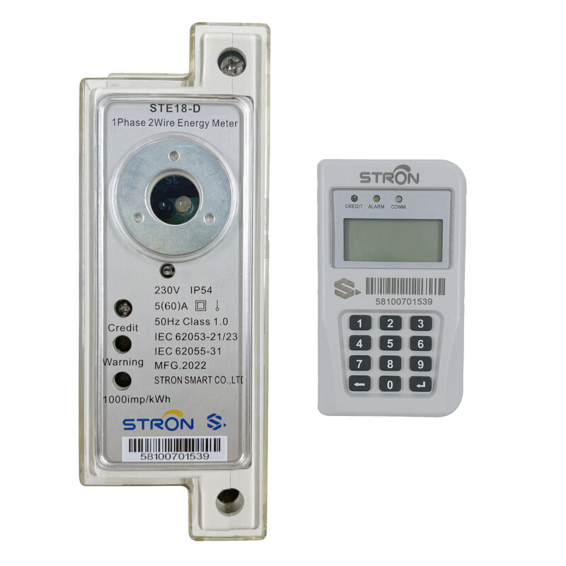 ডিআইএন রেল এক-ফেজ প্রিপেইড মিটার স্মার্ট প্রিপেইড বিদ্যুৎ মিটার নামমাত্র ফ্রিকোয়েন্সি 50-60 এইচজেড শক্তি ব্যবহারের পর্যবেক্ষণের জন্য প্রিপেইড বৈশিষ্ট্যযুক্ত