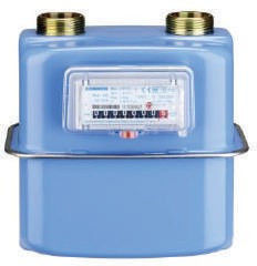 দুটি পাইপ 0.8L কমপ্যাক্ট গ্যাস ফ্লো মিটার, 1.6 মি 3 / এইচ ডায়াফ্রাম গ্যাস মিটার